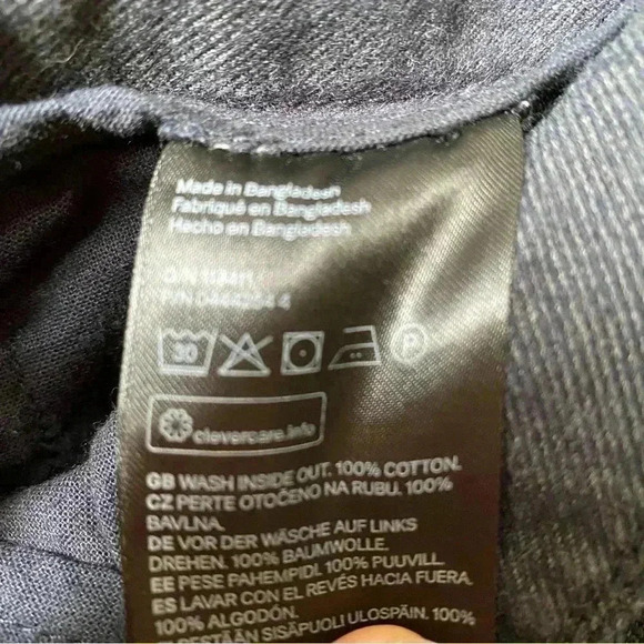 H&M Men’s 100% Cotton Dark Grey Trouser Pants - Excellent Condition - Picture 9 of 10